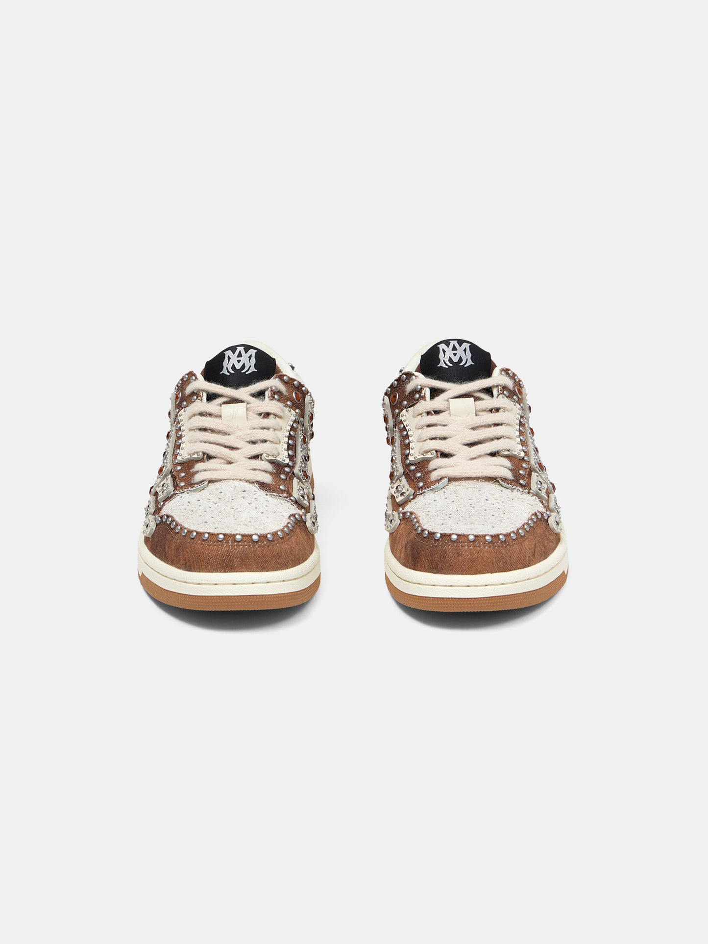 STUD SKEL TOP LOW - Dark Brown