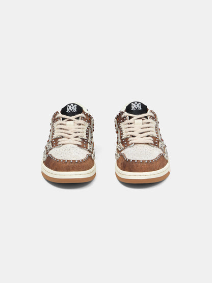 STUD SKEL TOP LOW - Dark Brown