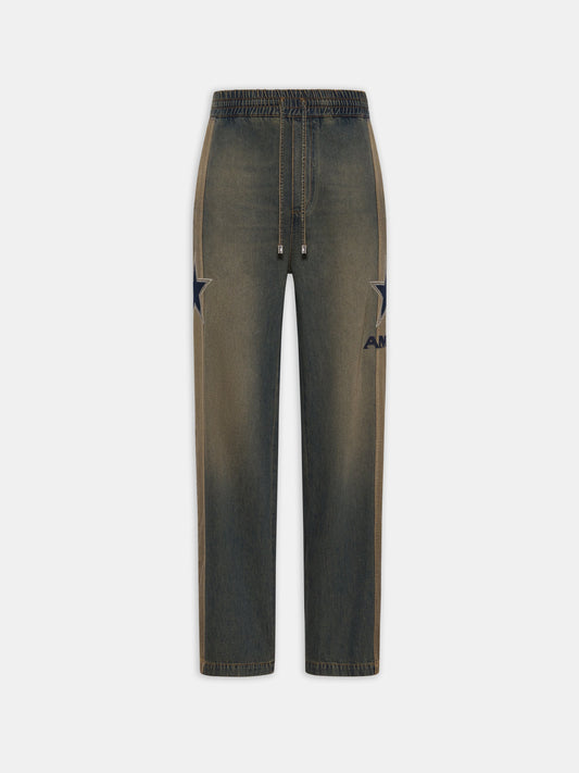 AR SPORT DENIM TRACK PANT - Worn Slate