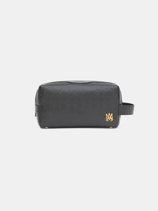 MA QUAD LEATHER DOPP KIT - Black