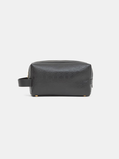 MA QUAD LEATHER DOPP KIT - Black