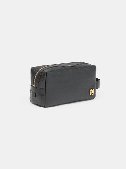 MA QUAD LEATHER DOPP KIT - Black