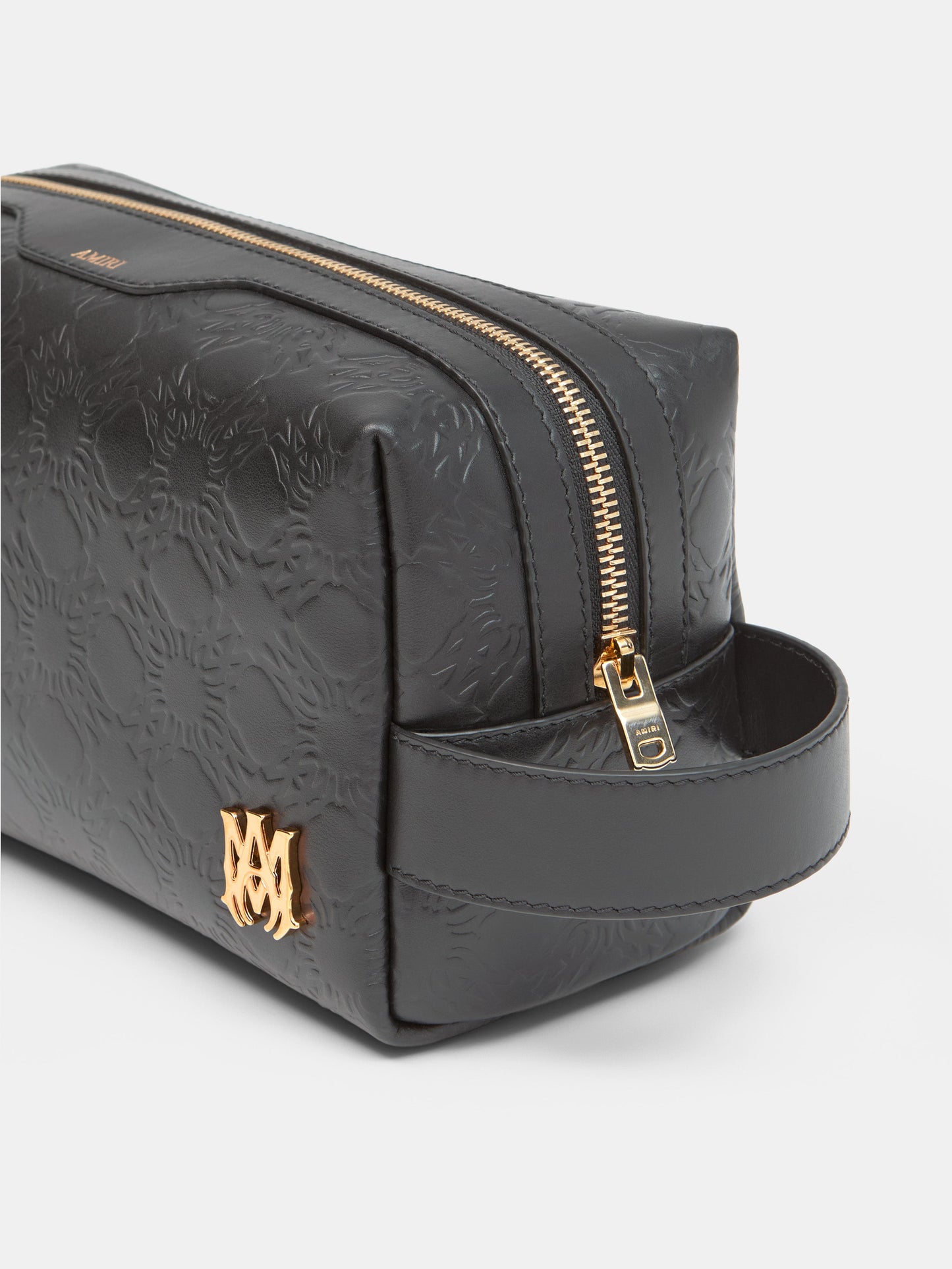 MA QUAD LEATHER DOPP KIT - Black