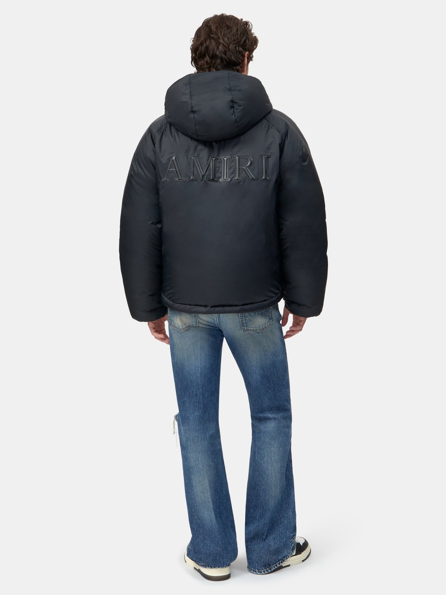 AR HOODED DOWN JACKET - Black