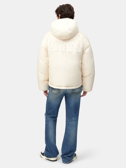 AR HOODED DOWN JACKET - Alabaster
