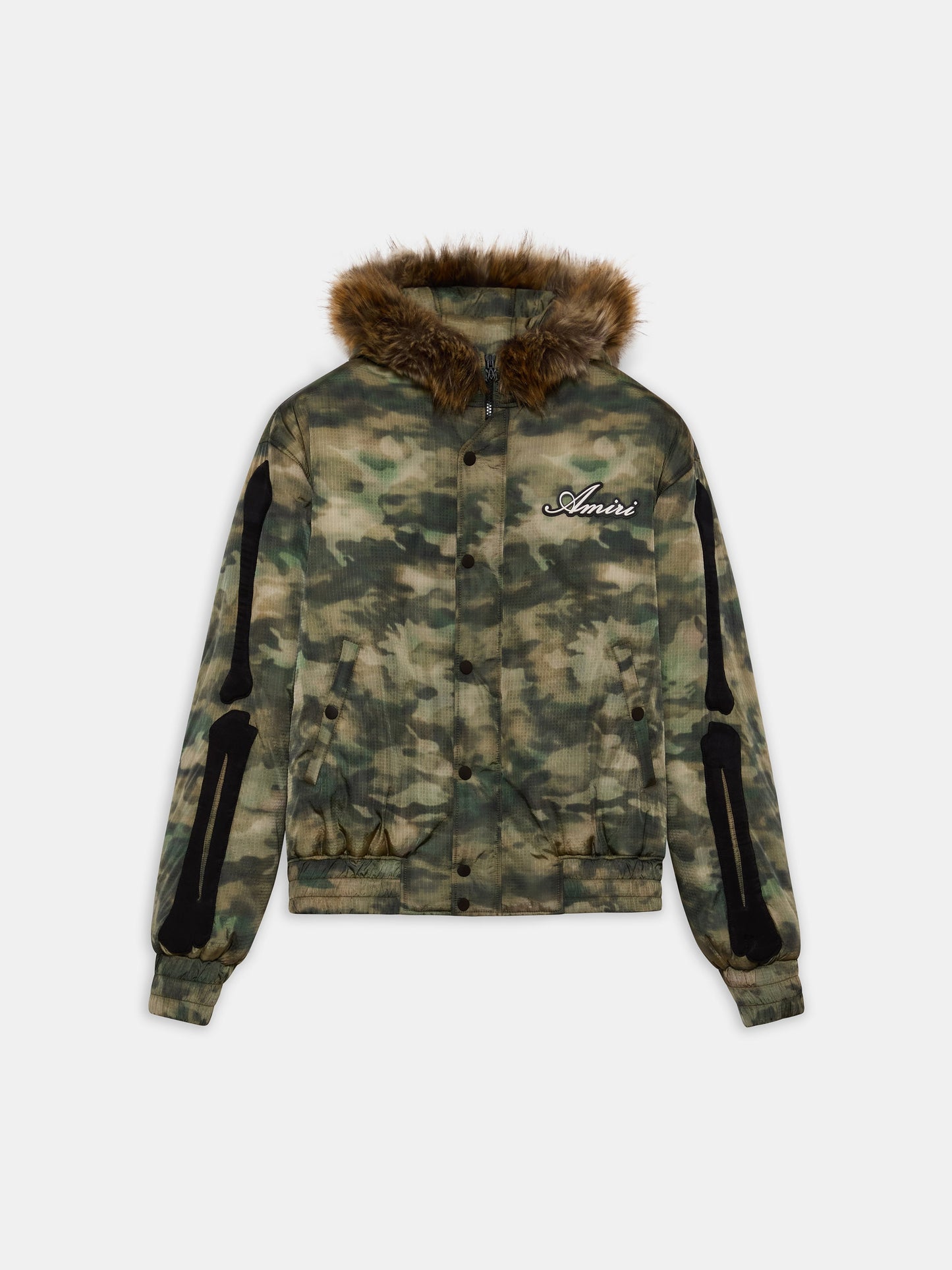 BONES CAMO HOODED DOWN JACKET - Camo