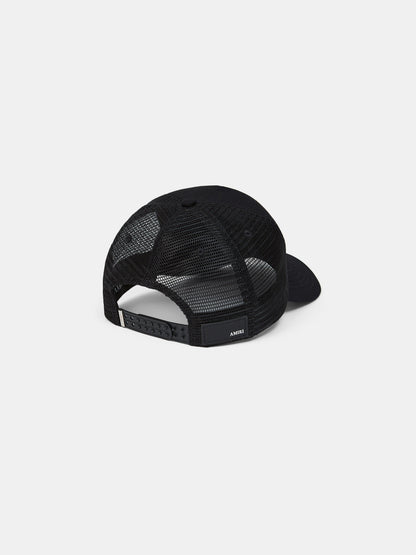 3 STAR METALLIC TRUCKER HAT - Black/Silver