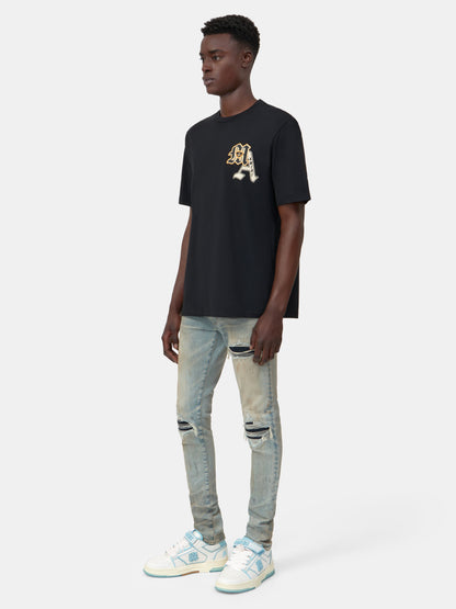 VARSITY PATCH TEE - Black