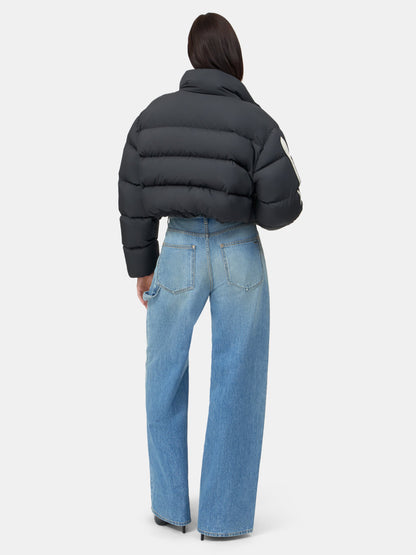 WOMEN - WOMEN'S BONES CROPPED DOWN JACKET - Black