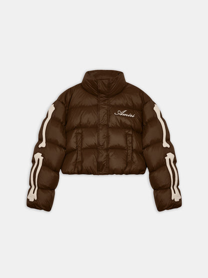 WOMEN - WOMEN'S BONES CROPPED DOWN JACKET - Dark Brown