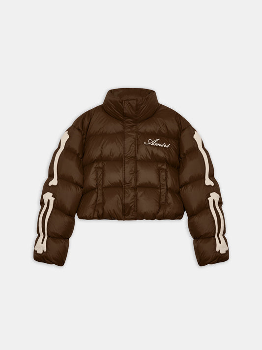 WOMEN - WOMEN'S BONES CROPPED DOWN JACKET - Dark Brown