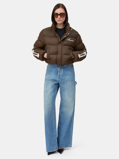 WOMEN - WOMEN'S BONES CROPPED DOWN JACKET - Dark Brown