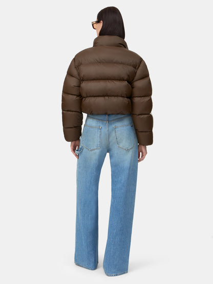 WOMEN - WOMEN'S BONES CROPPED DOWN JACKET - Dark Brown