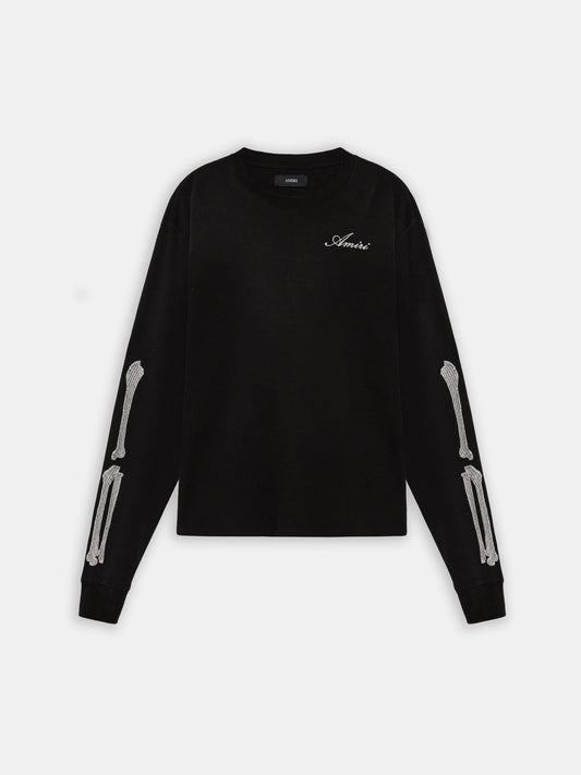 BONES LONG SLEEVE TEE - Black