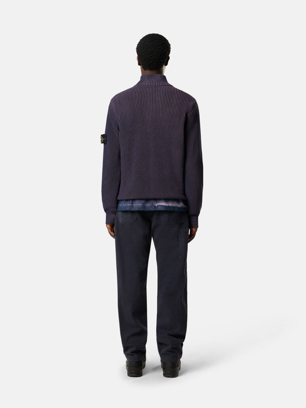 5100017 FISHERMAN'S RIB ORGANIC COTTON WITH TWO-COLOUR SPRAY