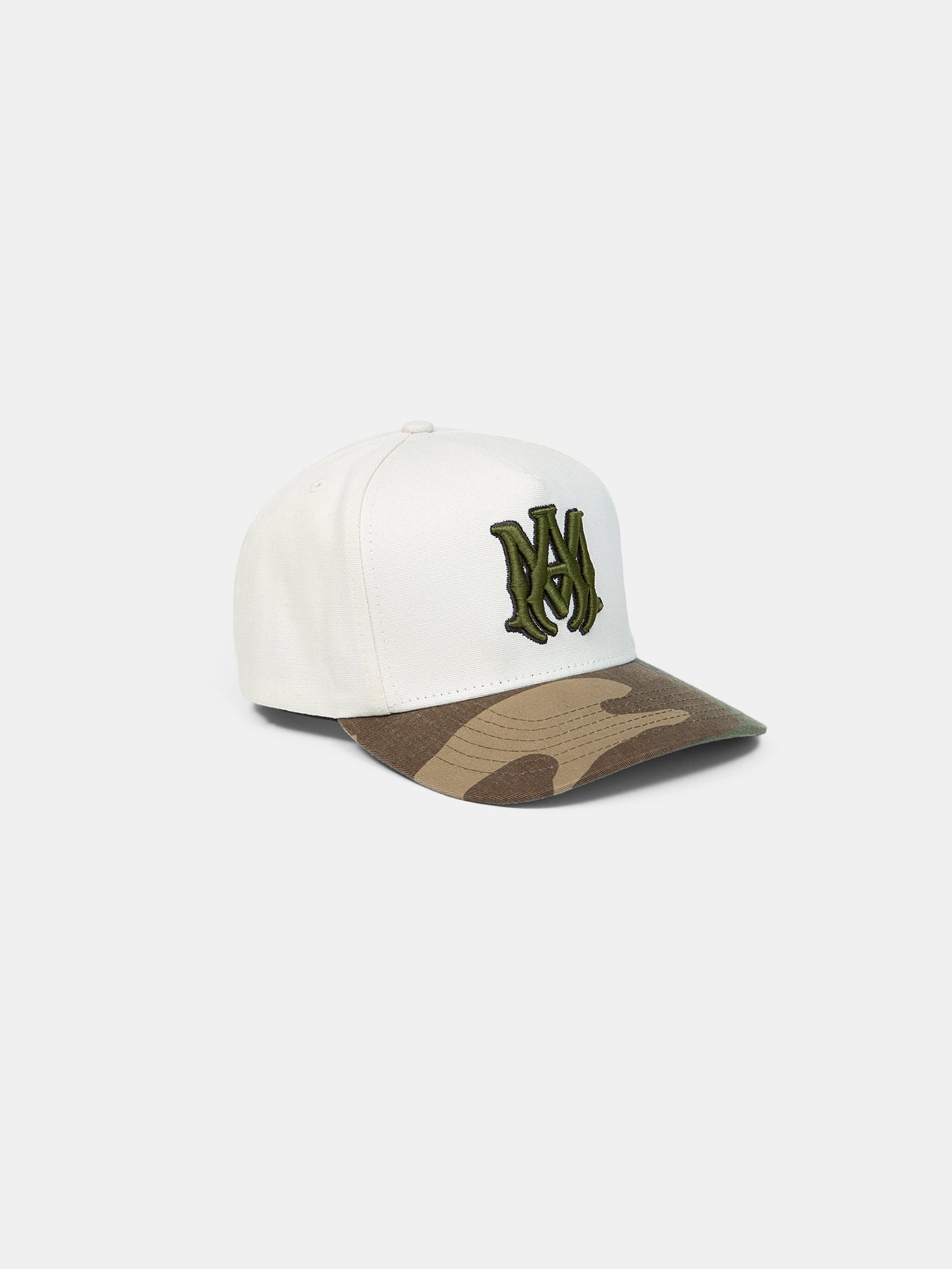 MA OUTLINE CAMO CANVAS HAT - Alabaster