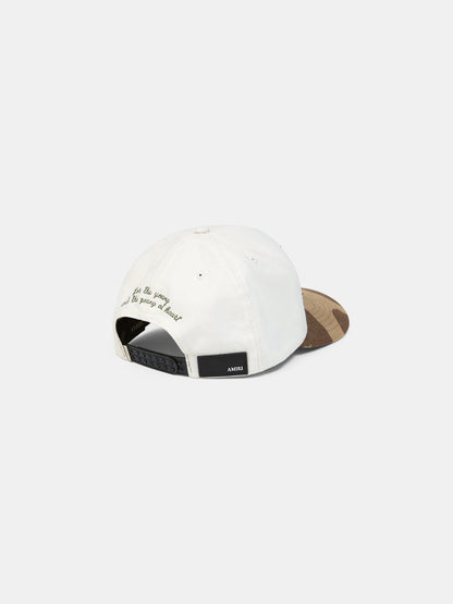 MA OUTLINE CAMO CANVAS HAT - Alabaster