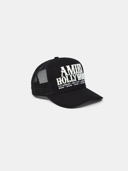 AR HOLLYWOOD TRUCKER HAT - Black