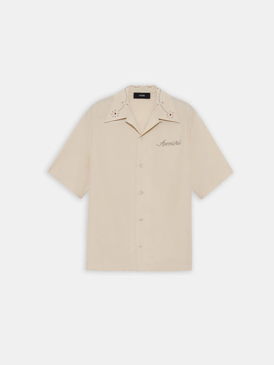 AR STUD CAMP SHIRT - Ivory