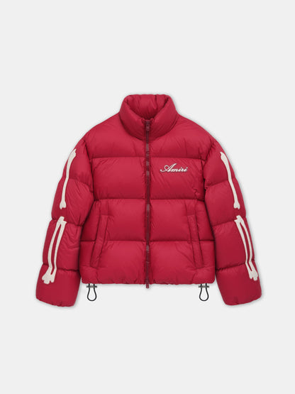 BONES DOWN JACKET - Deep Red