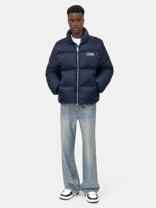 MA QUAD JACQUARD DOWN JACKET - Midnight Blue
