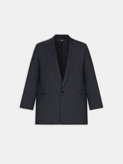 SINGLE-BREASTED TUXEDO JACKET - BLACK