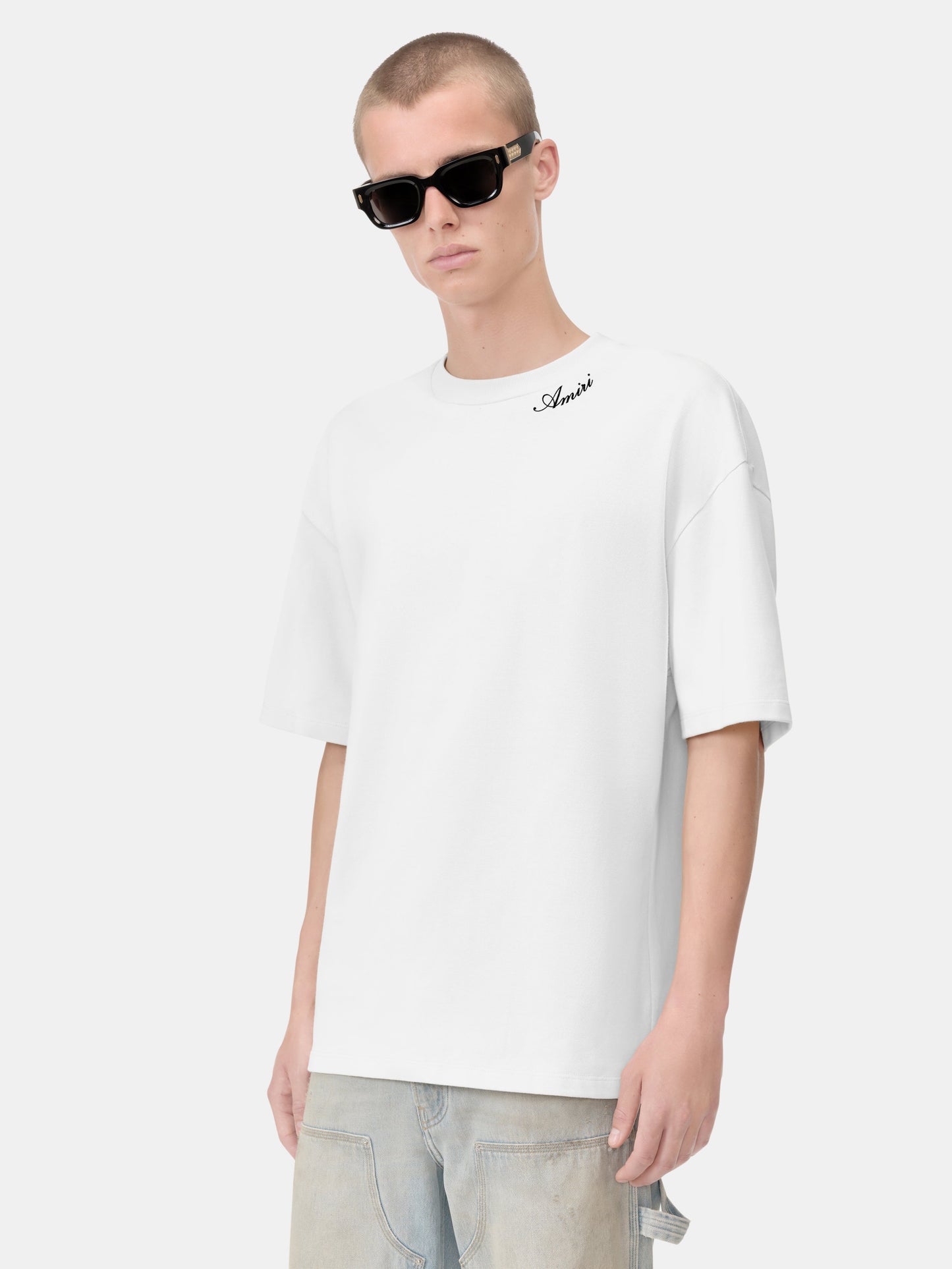 AR SCRIPT SKATER TEE - White