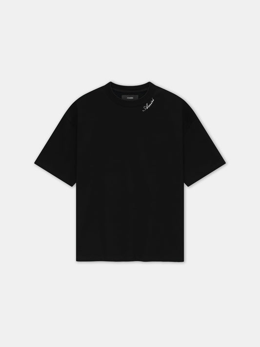 AR SCRIPT SKATER TEE - Black
