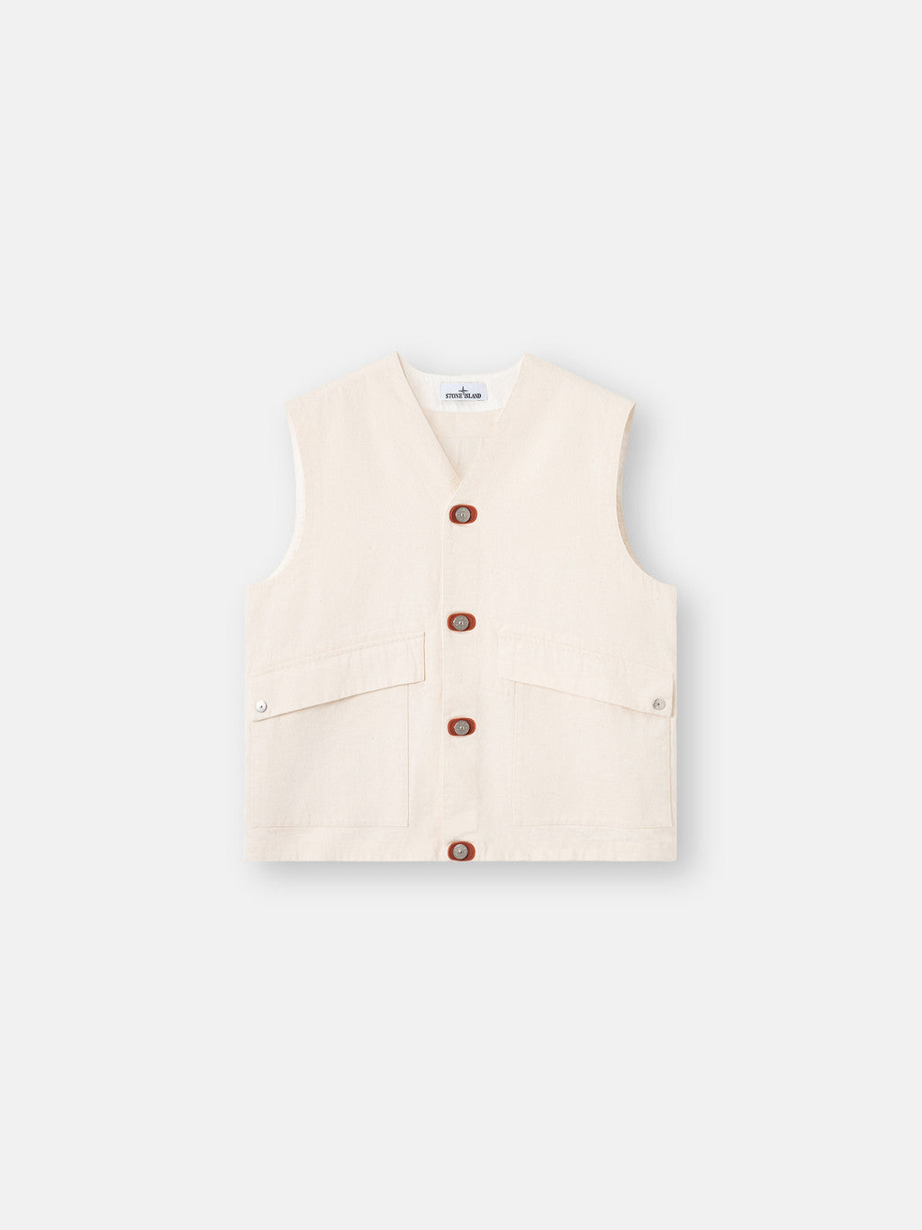 G100012 NATURAL COTTON GABARDINE_STONE ISLAND RAW BEAUTY