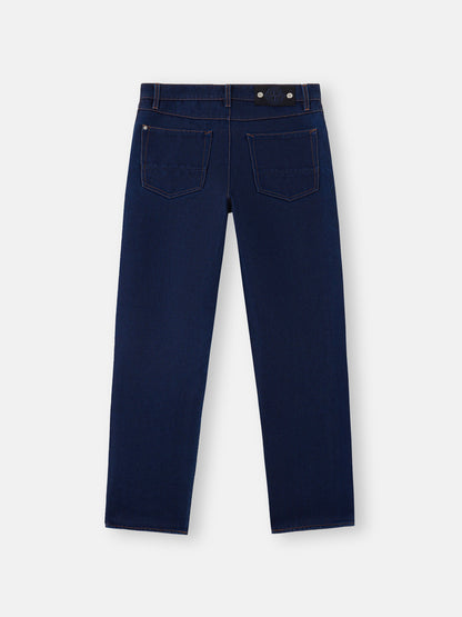 J100006 INDIGO POLYPROPYLENE DENIM-RINSED