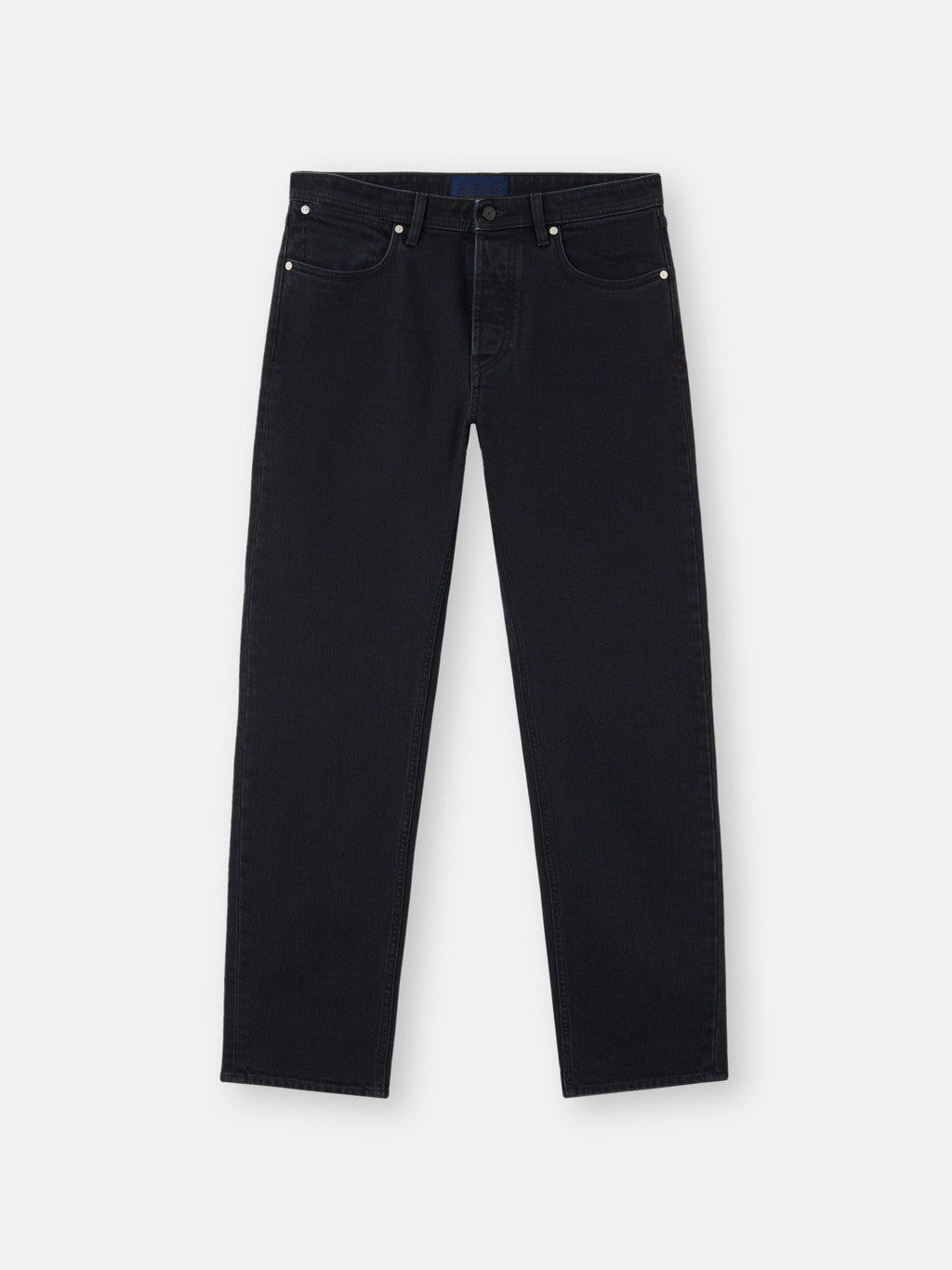 J100007 STRETCH BLACK DENIM-RINSED