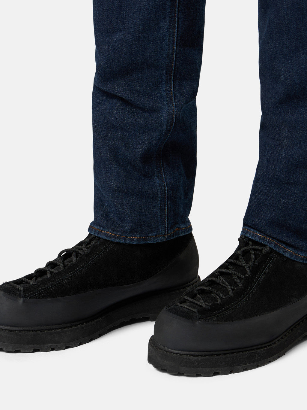 J100007 STRETCH INDIGO DENIM-RINSED