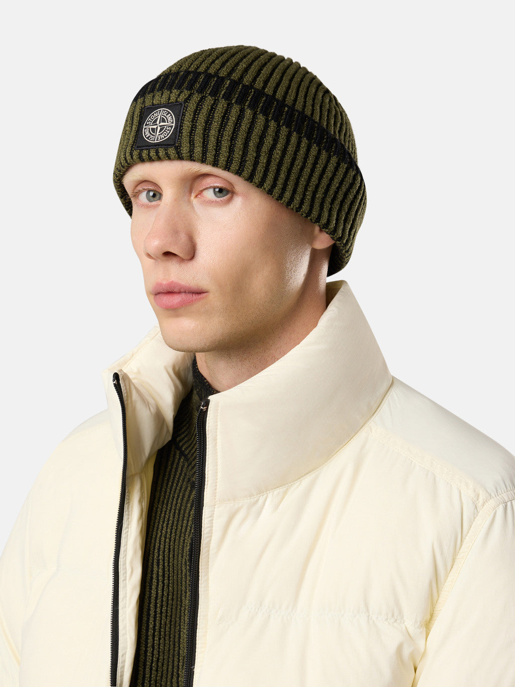 N100003 MIXED FABRIC VANISE FULL RIB RWS WOOL